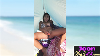 Hot day and solo action with sexy Asian