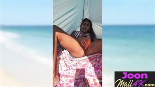 Hot day and solo action with sexy Asian