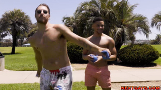 Stepbros Andy and Dakota return home all horny