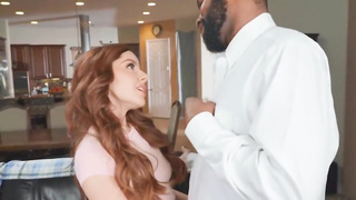 tiny redhead vanna bardot fucked hard on the couch while her