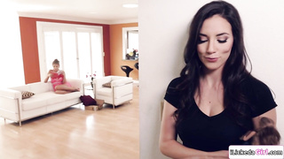 Lesbian milf facesitting stepsons wife