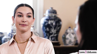 Boss makes 2 employees fuck to keep job