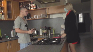 horny guy seductes blonde executor