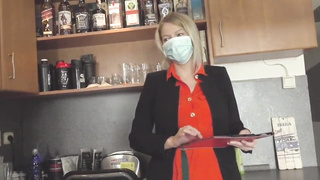 horny guy seductes blonde executor