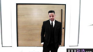 The most important client enjoys massage