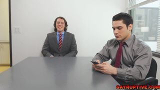 Intense office fuck sesh with horny workmates