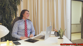 Intense office fuck sesh with horny workmates