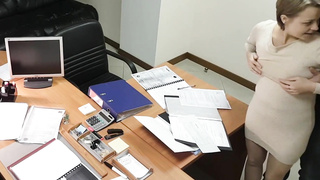 Hot Blonde Secretary Fucked By Boss In Office