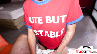 Amateur Thai slut gets her clients seeds