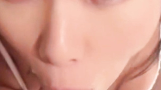 Curvy Asian Sucking American Dick