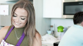 latina milf gets facial from her stepson