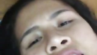 FaceTime Thai GIRLFRIEND Love having Cream-Colored Poon with Fucktoy