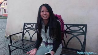 Public Agent Stranded Thai Facialised by Stranger