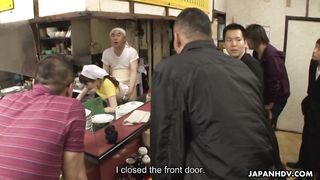 Plumbing the cook in the back of the kitchen