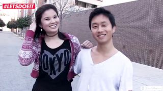 LETSDOEIT - Buxom Chinese Porn Industry Star Penetrates Newcummer