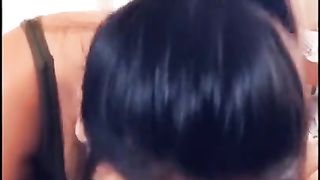 Cuckold Gf Drains & Fellates Texting Bf on Smartphone