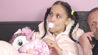 pigtailed and tattooed whore gets