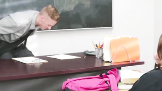 latina [censored] teen fucked by teacher while in detention