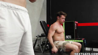 Ashton Silvers and Kyle Fletcher hook up at the gym