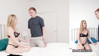 Eating out busty girlfriends ass