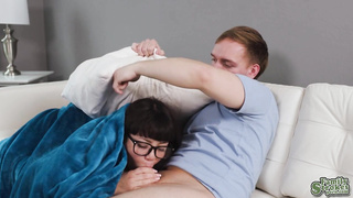 Mochi gets two massive cock to suck and fuck