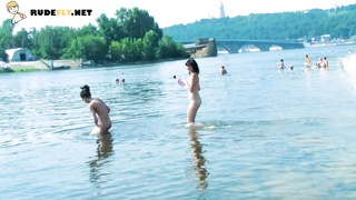 An adorable nudist girls