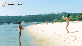 An adorable nudist girls