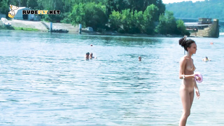 An adorable nudist girls