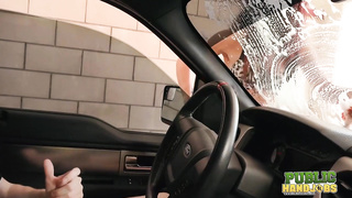 Public Handjobs Sexy Wet Fivesome Car Wash