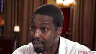 Blonde teen letting boss cum inside her