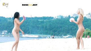 Stunning young nudist friends