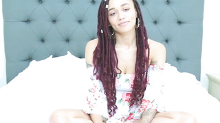 tight ebony teen stuffed with white cock