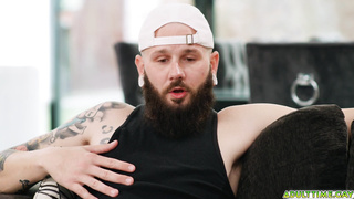 Old friends watching porn and jerkng off