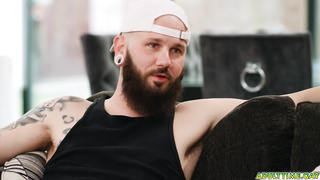 Old friends watching porn and jerkng off