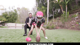 Alexia Anders Pounded Hard After Football Practice