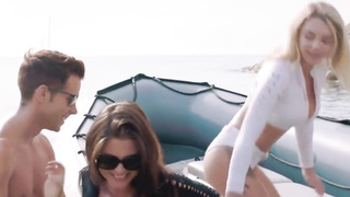 gabbie carter and little caprice have perfect threesome