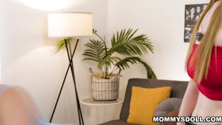 Stepmom gives her stepdaughter one serious spanking