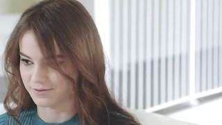 tiny teen gags on big dad cock