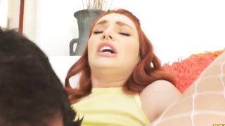 redhead squirting teen lacy lennon gets creampie