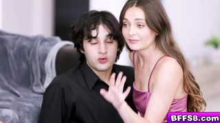 Lucky virgin guy fucked by his girlfriends