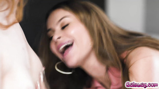 Madison Morgan giving Nicole Aria her first reward
