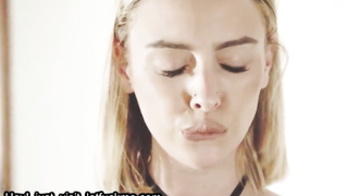 blowjob , euro blonde sucks fat dick
