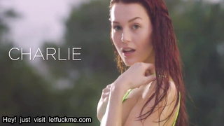 creampie horny blonde hottie summer day loves riding thick hard dick