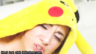 blowjob sexy teen with pokemon costume gets pussy smashed hard