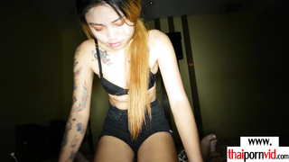 Tiny Thai teen fucked a small white cock