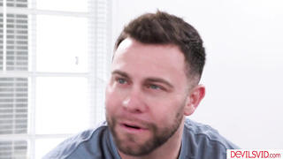 Blonde lesbian fucking her sperm donor