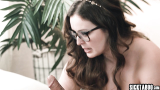 Teen stepsis sucks and fucks stepbro