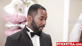 Hot bride fucks husbands black friends