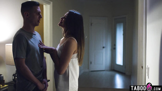 Creeping stepbro fucks stepsis friend