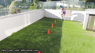 blowjob fit teens share a big cock in orgy